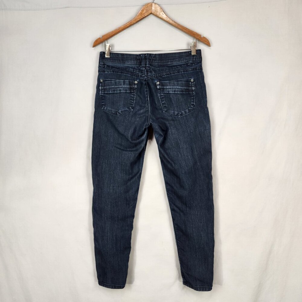Democracy Ab Solutions Skinny Ankle Jeans Women's 4 Denim Mid Rise Dark Wash - Picture 2 of 10